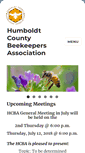 Mobile Screenshot of humboldtbeekeepers.org